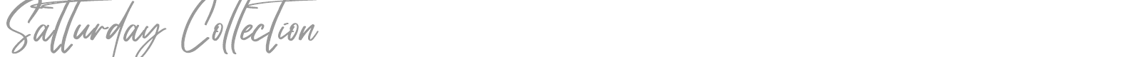 Satturday Collection font preview